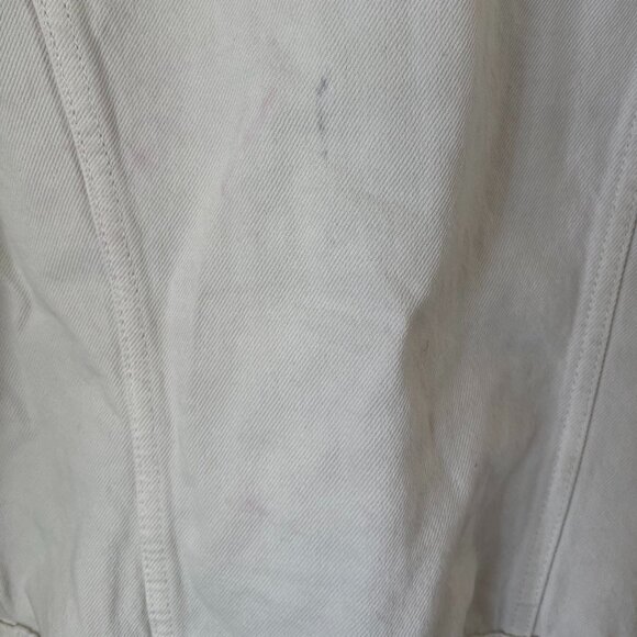 Lucky Brand XS White Tomboy Trucker Denim Jacket Summer Layer - Picture 5 of 12